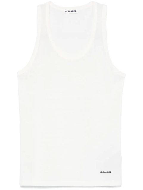 Jil Sander cotton tank top - White - zdjęcie produktu nr 1