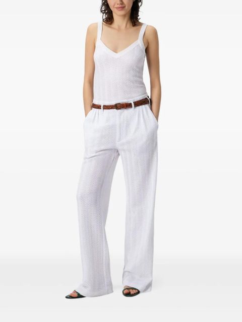 Missoni herringbone trousers - White