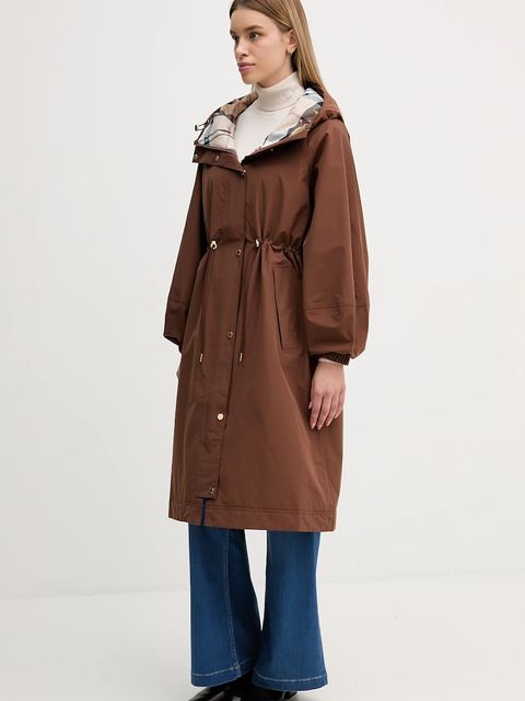 Barbour kurtka przeciwdeszczowa kolor brązowy przejściowa LWB0912 - zdjęcie produktu nr 2