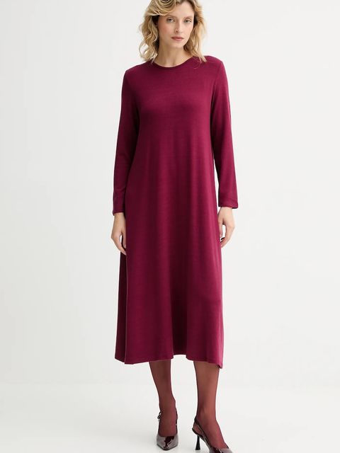 Answear.LAB sukienka kolor bordowy mini rozkloszowana - zdjęcie produktu nr 2