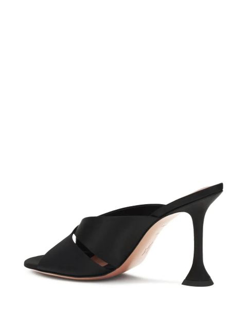 Amina Muaddi Salma rounded open-toe sculpted sandals - Black - zdjęcie produktu nr 2