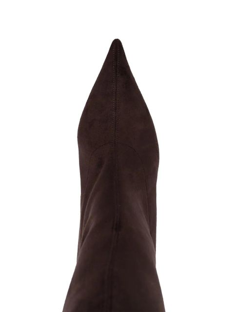 Casadei 100mm thigh-high suede boots - Brown