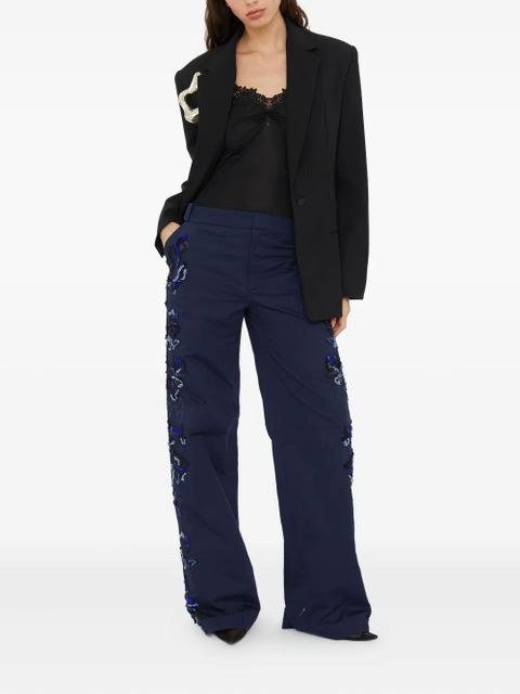 Christopher Esber Duke embellished trousers - Blue - zdjęcie produktu nr 2
