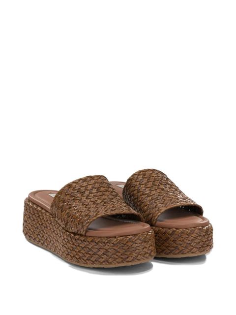 Casadei Suncity woven platform sandals - Brown - zdjęcie produktu nr 2
