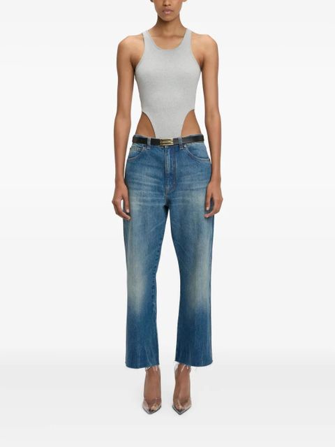 Victoria Beckham high leg-cut bodysuit - Grey - zdjęcie produktu nr 1