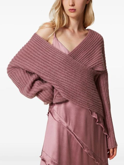 TWINSET ribbed-knit jumper - Pink - zdjęcie produktu nr 2