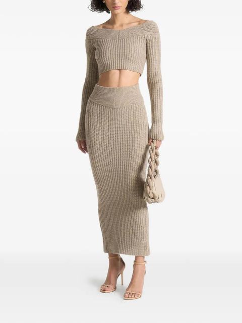 Manière De Voir angled-waistband maxi skirt - Neutrals - zdjęcie produktu nr 2