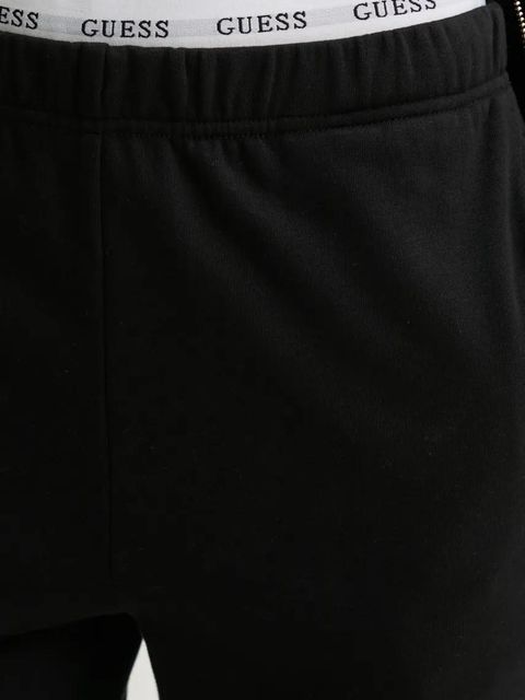 Guess spodnie dresowe SOFIA kolor czarny gładkie O5RB01 KCO31