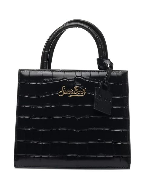 MC2 Saint Barth mini Shop embossed tote bag - Black