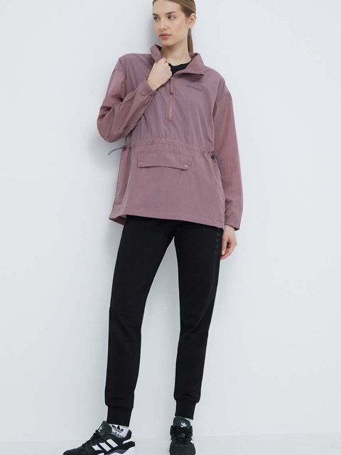 Columbia kurtka Paracutie damska kolor fioletowy przejściowa oversize 2071161 - zdjęcie produktu nr 2