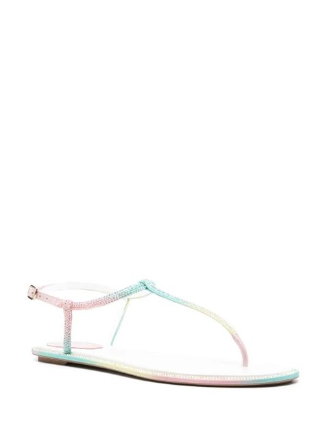 René Caovilla Diana Burano flat sandals - Green - zdjęcie produktu nr 2