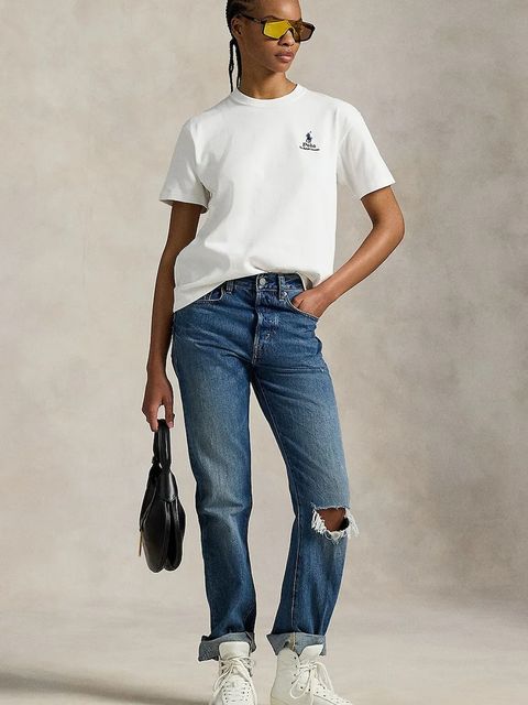 Polo Ralph Lauren t-shirt bawełniany damski kolor biały 211971712