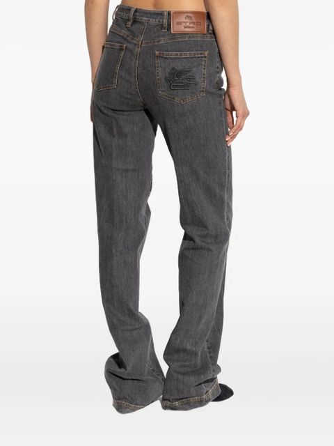 ETRO Pegaso-motif jeans - Grey