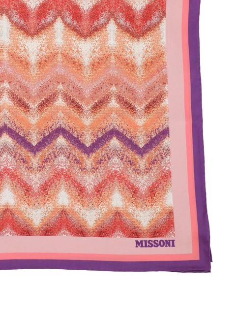 Missoni zigzag-pattern scarf - Pink - zdjęcie produktu nr 2