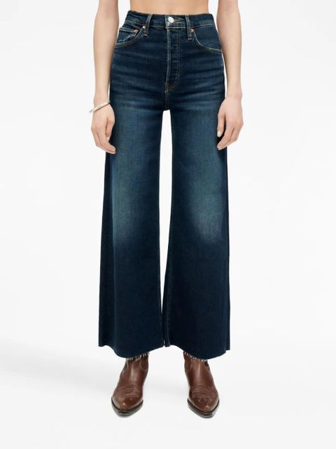 RE/DONE high-rise wide-leg jeans - Blue