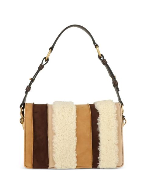Tod's shearling-trim shoulder bag - Neutrals - zdjęcie produktu nr 2