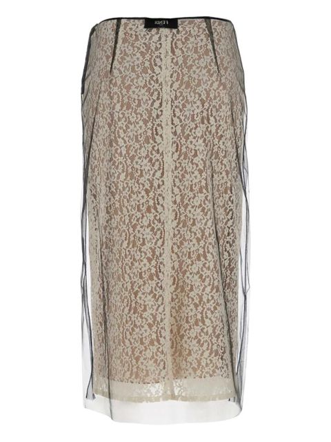 FENDI layered midi skirt - Neutrals - zdjęcie produktu nr 2
