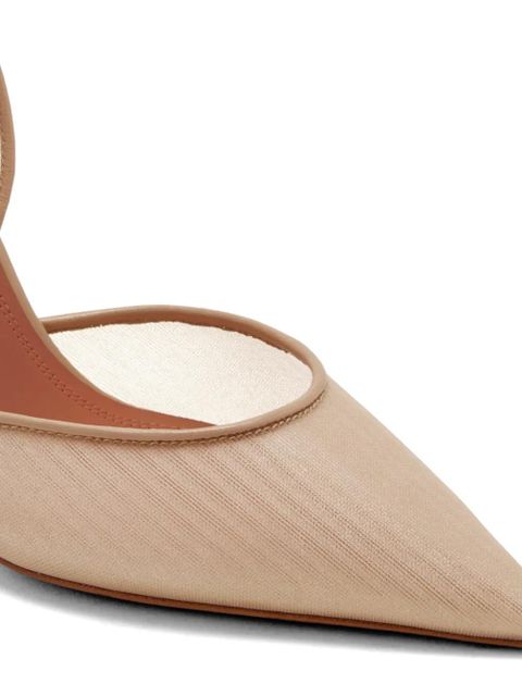 Amina Muaddi 95mm Holli pumps - Neutrals