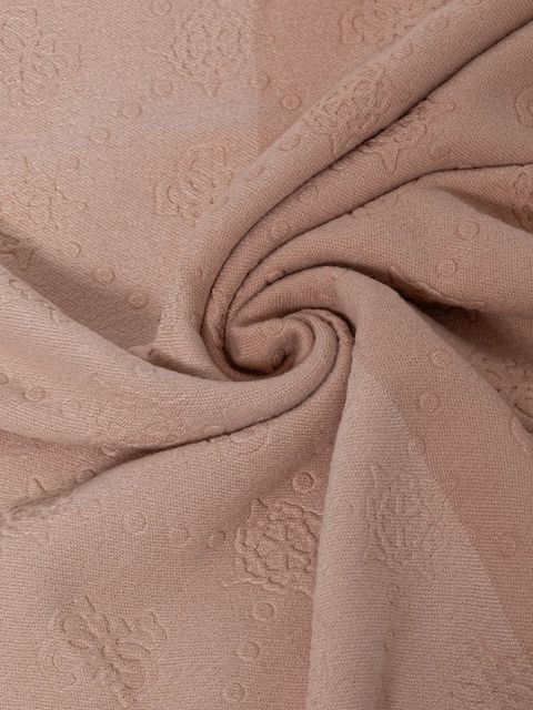 Guess szalik damski kolor beżowy wzorzysty AW5419 POL03