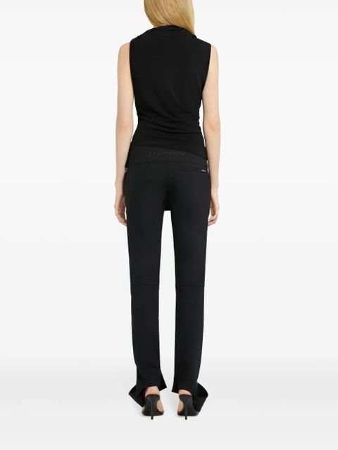 Courrèges draped jersey tank top - Black