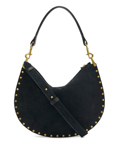 ISABEL MARANT Oskan studded zip shoulder strap - Blue