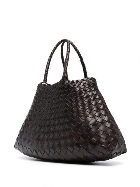 DRAGON DIFFUSION small Santa Croce tote bag - Brown