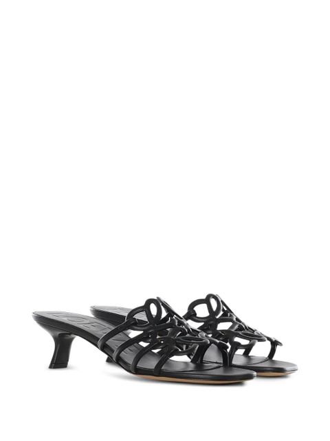 LOEWE Anagram knotted heeled sandals - Black