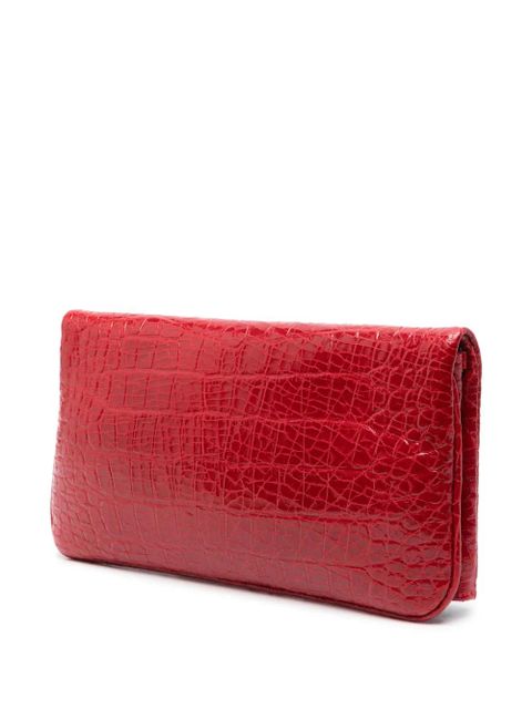 Zadig&Voltaire Goossens Rock embossed clutch bag - Red