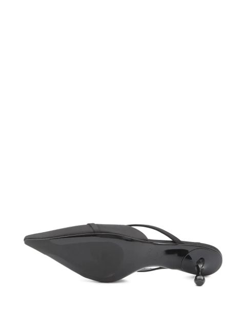 Jimmy Choo 50mm Sana pearl-embellished mules - Black