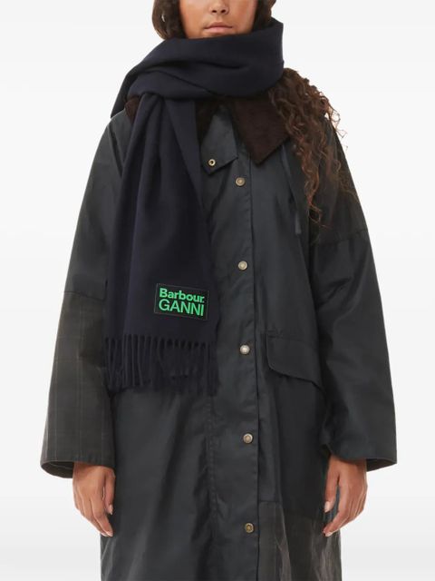GANNI x Barbour fringe scarf - Blue - zdjęcie produktu nr 2