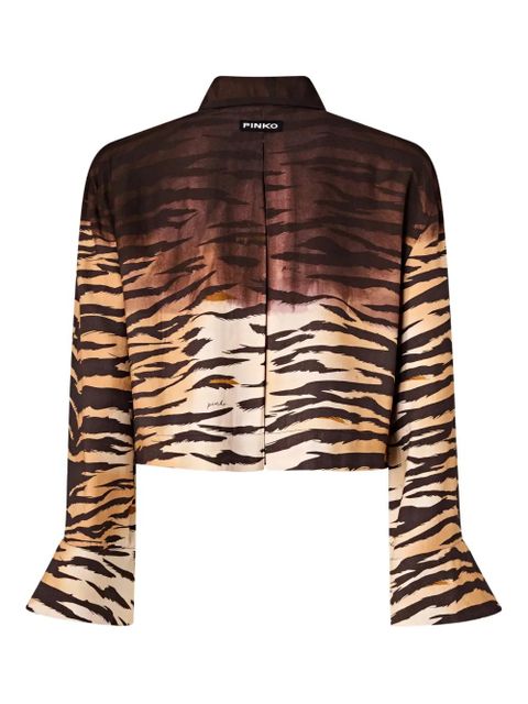 PINKO tiger-print top - Brown - zdjęcie produktu nr 2