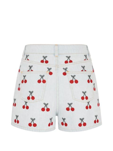 FARM Rio cherry-print shorts - Blue - zdjęcie produktu nr 2