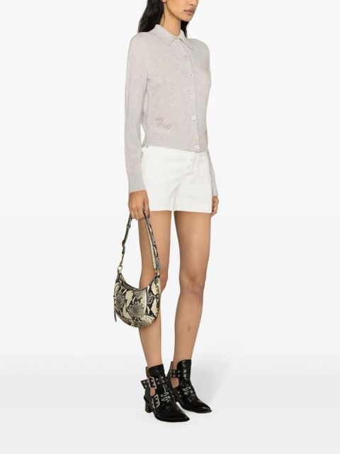 Zadig&Voltaire high-rise denim shorts - White
