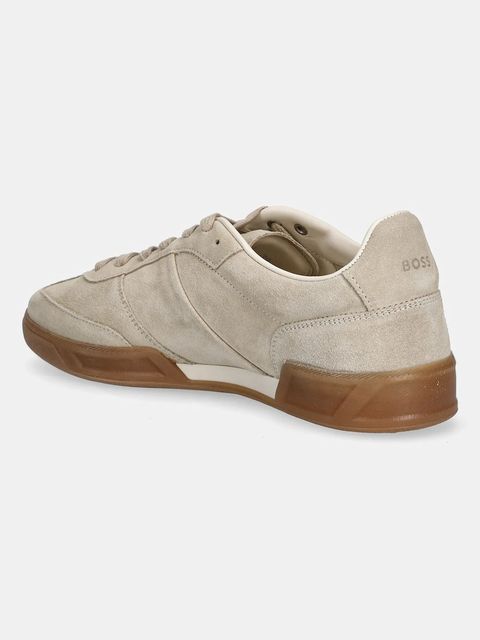 BOSS sneakersy zamszowe Brenta damskie kolor beżowy 50536645