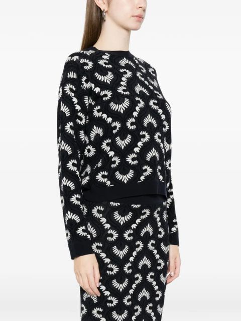 Max Mara Wkdfaraone patterned sweater - Blue