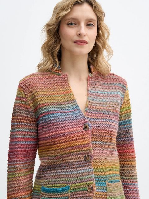 United Colors of Benetton kardigan z dodatkiem wełny kolor różowy 105CD6880