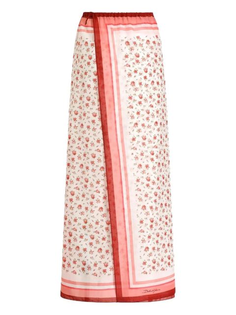 Dolce & Gabbana floral-print sarong - Neutrals - zdjęcie produktu nr 1