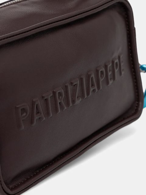 Patrizia Pepe torebka skórzana kolor brązowy 2B0153 L113