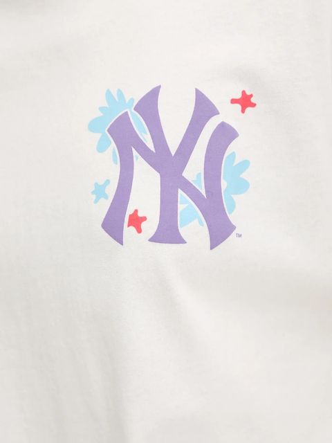47 brand t-shirt bawełniany MLB New York Yankees damski kolor biały BB017TMPEES657617SS