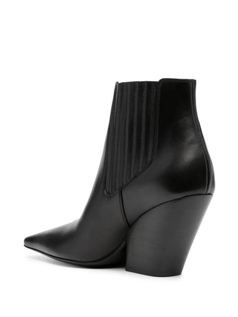 Casadei leather ankle boots - Black
