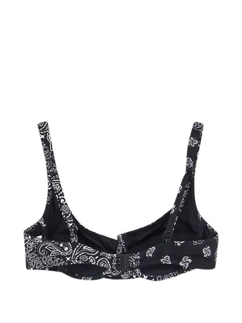 MC2 Saint Barth bandana-print underwired bikini top - Black - zdjęcie produktu nr 2