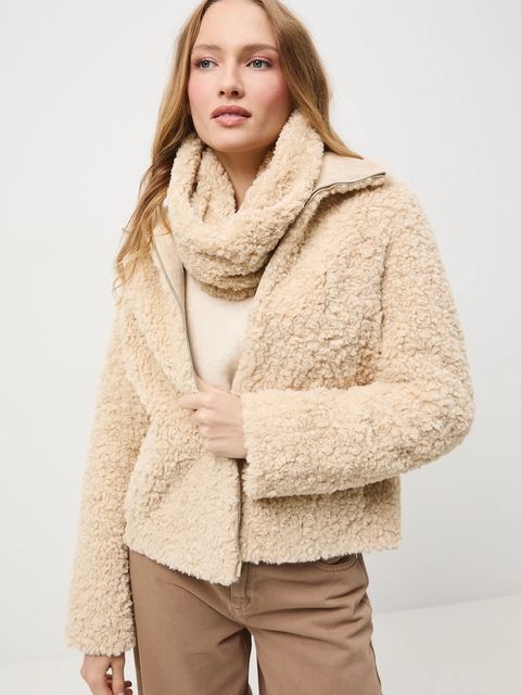 Medicine kurtka damska kolor beżowy przejściowa oversize - zdjęcie produktu nr 1