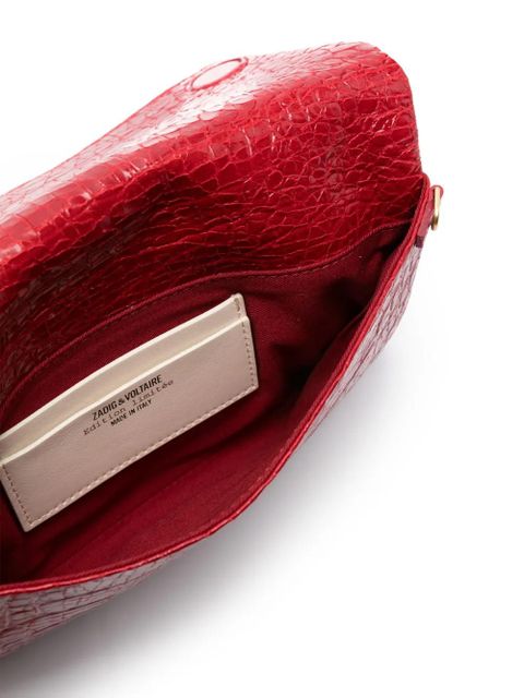 Zadig&Voltaire Goossens Rock embossed clutch bag - Red