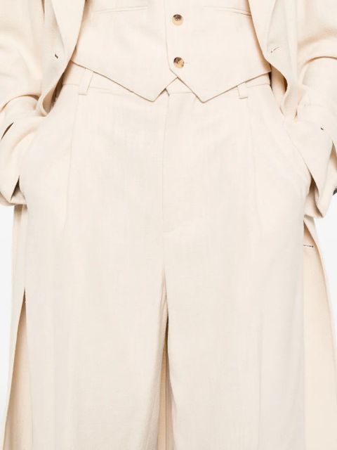 WARDROBE.NYC pleated tailored shorts - Neutrals