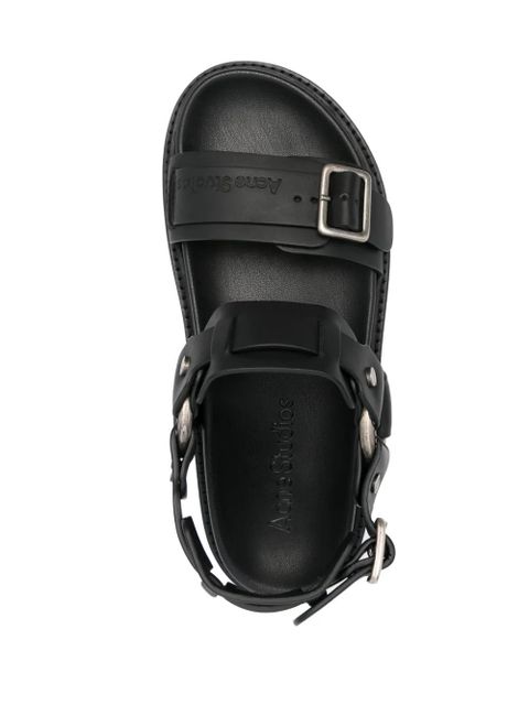 Acne Studios buckle-fastening leather sandals - Black