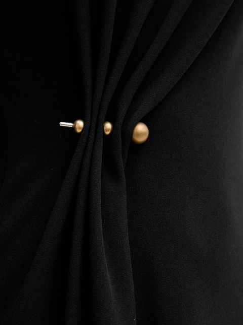 Sandro Ferrone sukienka kolor czarny midi rozkloszowana S31YBFPONY