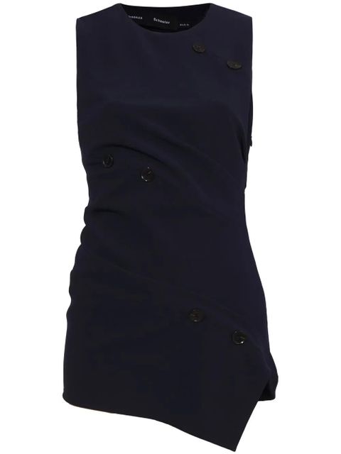 Proenza Schouler twisted-detail sleeveless blouse - Blue - zdjęcie produktu nr 1