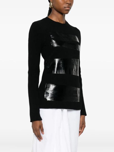 MM6 Maison Margiela round-neck sweater - Black