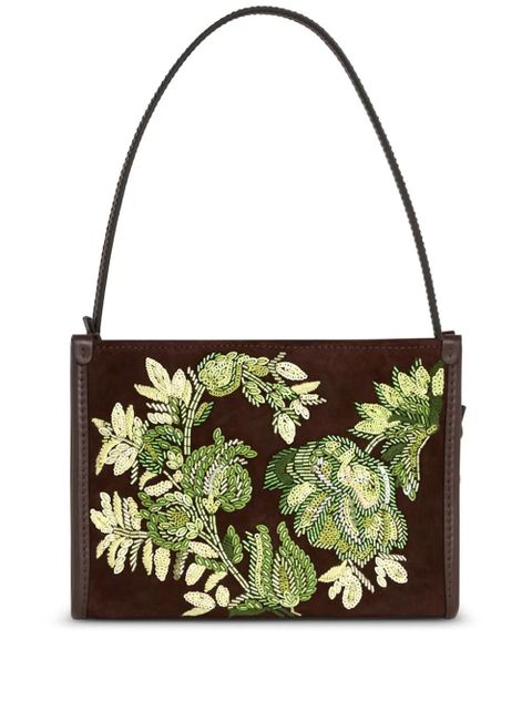 ETRO embroidered suede pouch - Brown - zdjęcie produktu nr 1