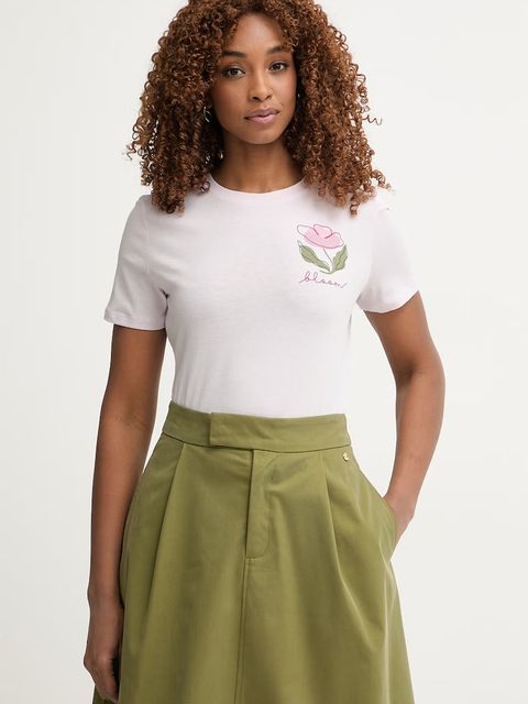 United Colors of Benetton T-shirt damski bawełniany - zdjęcie produktu nr 2